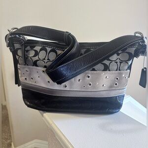 Stylish Black and Gray Women's Bag
